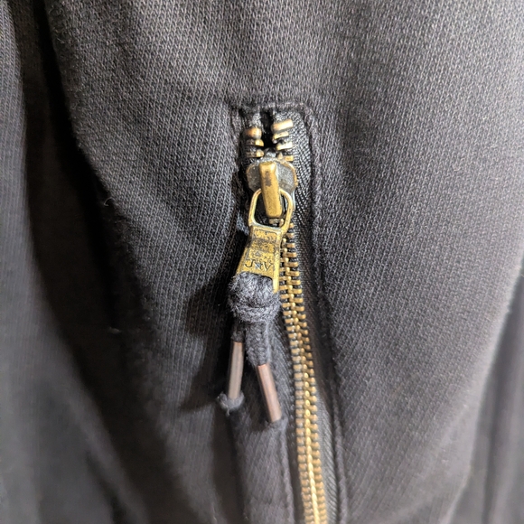 John Varvatos USA Men's Nolan Black Lightweight Jacket Zippered Hoodie - Picture 7 of 12